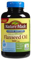 Nature Made Flaxseed Oil - 1000 mg - 180 Liquid Softgels (Packaging may vary)