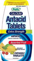 Rugby Extra Strength Chewable Calcium Antacid Tablets, 96 Count per Bottle
