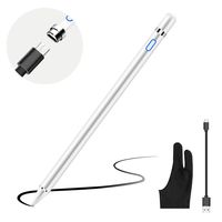 JOYROOM Capacitive Stylus Pen for Touch Screens, Disc Tip and High Sensitivity, with Replacement Tips, for Touch Screen Devices Tablet, Smartphone, Apple Pen, iPad Pen (White(Active))