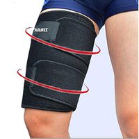 Kagogo Thigh Compression Sleeves (1 Sleeve) Men, Women & Youth Hamstring Pain/Quad Support & Recovery - Reduce Groin Strains & Cramps - Snug & Warm for Tennis, Soccer, Basketball Sports