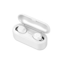Yukuai True Wireless Bluetooth TWS Headphones BT 5.0 Sports Waterproof Invisible in Ear, Noise Cancelling Stereo Earphone Car Headset with 2000mAh Charging Box (White)