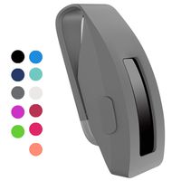 HQzon Compatible Clip Replacement for Fitbit Inspire & Fitbit Inspire HR Fitness Tracker, Made of Soft Comfortable Silicone（Clip-LightGray）