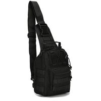 Rootless Tactical MOLLE Military Sling Daypack: Small Messenger Bag - Over the Shoulder Pack Great for Ipad or Gear Transport while Cycling, Hiking or Daily Use