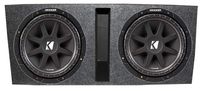 2) KICKER 43C154 15" 1000W COMP Car Subwoofers Subs+ Vented Dual Sub Enclosure