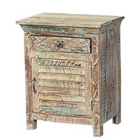 Rustic Solid Reclaimed Wooden Modern Antique Handmade Bedside