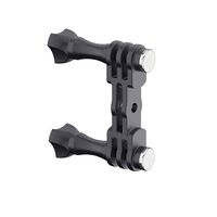 buyanputra Creative Dual-Head LED Flash Light Connection Mount Bracket Camera Holder for GoPro Yi