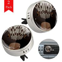 Heart Flower Bright Blue Car Aromatherapy Essential Oil Diffuser Crystal Glass Air Freshener Vent Clip Locket with 4 Refill Pads Silver metal Car Diffuser for Aromatherapy 34mm