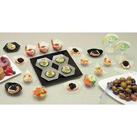 Disposable Zest Spoons Black Polystyrene - 5"L x 1 1/2"W x 1 1/2"H 200 Per Case