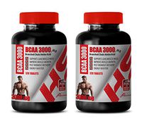 Best pre Workout for Muscle Pump - BRANCHED Chain Amino Acid - BCAA 3000MG - bcaa Amino acids Supplements - 2 Bottles 240 Tablets