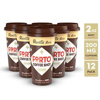 FORTO Coffee Shots - 200mg Caffeine, Vanilla Latte, Ready-to-Drink on the go, Cold Brew Coffee Shot - Fast Coffee Energy Boost, Pack of 12