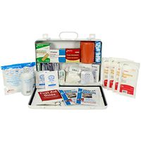 OSHA & ANSI First Aid Kit, 50 Person, 198 Pieces, Indoor/Outdoor Emergency Kit for Office, Home or Car, ANSI 2015 Class B, Types I, II & III, Gasketed for Weather and Moisture Resistance, Made in USA