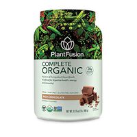 PlantFusion Complete Organic Plant Based Pea Protein Powder | Fermented Superfoods | Vegan, Gluten Free, Non Dairy, Soy Free, Chocolate, 2 LB
