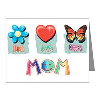 Note Cards (10 Pack) Mom Hugs Flower Love Heart
