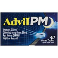 Advil PM 200 mg Coated Caplets 40 ea (Pack of 6)