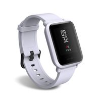 Amazfit BIP smartwatch by Huami with all-day heart rate and activity tracking, sleep monitoring, GPS, 30-day battery life, Bluetooth (White Cloud)