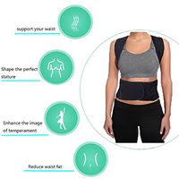 Back Posture Corrector for Spinal Alignment and Upper Back Pain - Adjustable Back Posture Brace for Back Pain Relief (XXL: Waist Length fits 43.3-49.2", Black)