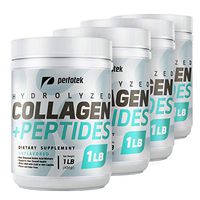 4 Pack Premium Beef Collagen Peptides Powder Pasture Raised Cattle Non-GMO Grass-Fed Gluten-Free Certified Unflavored and Easy to Mix