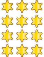 Teacher Created Resources Western Sheriff Badge Mini Accents (5536)