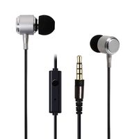 Licoers in-Ear Earbuds Noise Isolating Headphones, Waterproof Sweatproof Earbuds for Gym Running with Mic HD Dynamic Crystal Clear Sound, Ergonomic Comfort-Fit and 100% Compatibilty (Silver)