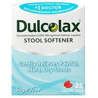 DulcoEase Stool Softener with HydroSoft Action, 25 Liquid Gels (Pack of 3)