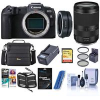 Canon EOS RP 26.2MP FF Mirrorless Camera with RF 24-240mm f/4-6.3 is USM Lens - Bundle with Canon Mount Adapter EF-EOS R, 64GB SDXC Card, Camera Case, 72mm Filter Kit, PC Software Package, and More