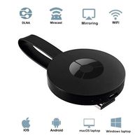 Wishpower WiFi Display Dongle/Wireless Display Dongle Receiver,Real Time Mirror Share HD Video/Game from Cell Phones/Tablet PC to TV Screen by HDMI Interface Support Airplay Mirror/DLNA/Miracast (2)