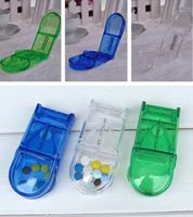 NPLE-Portable Storage Box Medicine Splitter Divider Pill Holder New Tablet Cutter