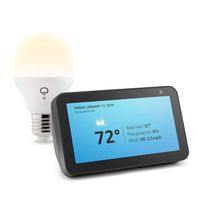 Echo Show 5 bundle with LIFX Wi-Fi Smart Light - Charcoal