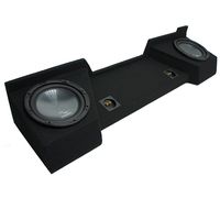Compatible with 2007-2013 Chevy Silverado Ext Cab Truck Harmony R104 Dual 10" Sub Box Enclosure