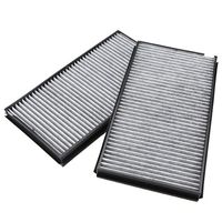 Funnytoday365 2Pcs Cabin Air Pollen Filter Microfilter For Bmw 5 Series E60 E61 M5 525I 530I 535I