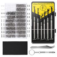 Eyeglass Repair Kit，Hiketolight Sunglasses Repair Kit with 1100pcs Eyeglass Screws Include Nose Pads, Precision Screwdriver Set and Tweezers for Eyeglasses, Sunglasses,Watch Clock Spectacle Repair