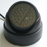 New style IR illuminator Black IR LED night vision illuminator Infrared light IR spotlight Additional for CCTV surveillance camera 48pcs black Epoxy resin Body