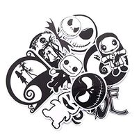 12pcs The Nightmare Before Christmas Kids Toy Sticker for DIY Phone Luggage Laptop Motorcycle Waterproof Stickers