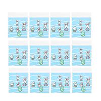 PRETYZOOM 200PCS Easter Rabbit Eggs Candy Bags Self Adhesive Candy Cellophane Bags Easter Sweet Pouch Party Gift Bags (7x7cm)