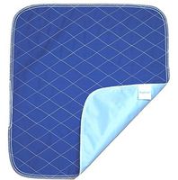 Ultra Waterproof Washable Seat Pad (20 x 22 Inch) for Incontinence - Seniors, Adult, Children, or Pet Underpad - Triple Layer Chair Cover Protector, 24 Ounce Absorbency (Navy Blue) by BrightCare