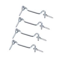 uxcell 2inch Cabin Hook Eye Latch Gate Door Swivel Window Door Hook with Mounting Screws 4pcs