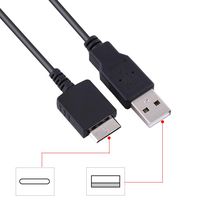 USB Data Cable/Charger for Sony MP3/MP4 Player NWZ-A864 A865 A866 S754F S764 Charger USB Cable