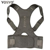 Posture Corrector Magnetic Therapy Brace Shoulder Back Support Belt for Men Women Braces & Supports Belt Shoulder Posture (Black, Medium)