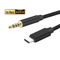 USB C to 3.5 mm Audio Aux Cable,KREIDE 3.5 mm Male to USB C Male Cable Car Audio Cable for Google Pixel 2 3 XL,S9 S8 Note 9 8, HTC U11 U12, Moto Z2 and Type-c Devices(Black)