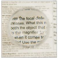 Crystal Clear View 6x Hollow Dome Paperweight Loupe Magnifier