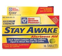 GNP Stay Awake, Alert Aid, Caffeien 200mg 16ct 5 Pack