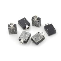5Pcs 5 Pin 3.5mm Audio Jack Socket PCB Panel Mount for Headphone with Nut PJ-324M Accessories