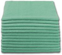 Heavy Duty Microfiber Terry Cloth 16x16 400gsm - Green Case of 180
