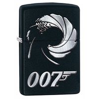 Zippo Personalized Message Engraved on Backside Customized Celebrities Lighter Windproof Lighter (James Bond 007)