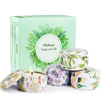 Massage Candles 4 Pack Scented Candles Gift Set,Essential Oil (Lavender,Rose,Camellia Oleifera Abel,Milk) for Moisturizing Skin & Stress Relief,Great Gift for Lovers Elevate Atmosphere,2.5oz Each