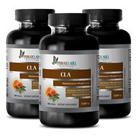 Energy Boost Natural - CLA 1250MG - Safflower Oil - conjugated linoleic Acid weightloss - 3 Bottles (180 Softgels)
