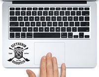 Slytherin Quidditch Hogwarts Harry Potter Printed Trackpad Clear Vinyl Decal Sticker Compatible with Apple MacBook Pro Air 11" 12" 13" 15" All Years Laptop Trackpad Keyboard (New 15" Macbook Pro)