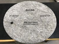 27 Inch 2 Pack Sase Trifecta Super Gloss High Speed Polishing Pads 100 Grit