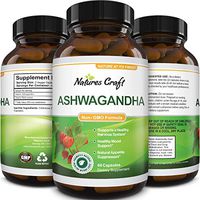 Natures Craft's Best Ashwagandha Root Powder tablet – Premium Relaxation Sleep Natural Supplement – Stress Relief Energy Rejuvenate 100% Pure Potent Ingredients for Women and Men