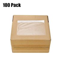BESTEASY Packing List Pouches, Clear Adhesive Top Loading Packing List/Shipping Label Envelopes - 100 Packs (7.5 x 5.5)